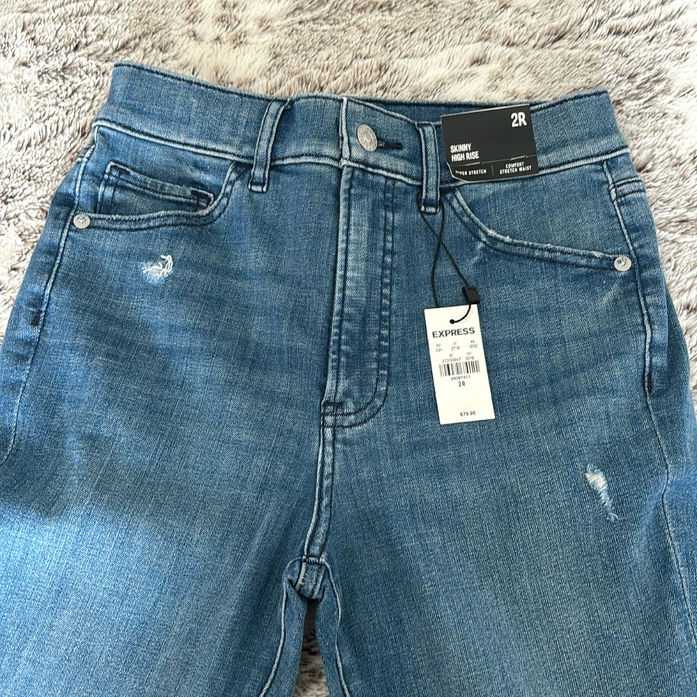 Express Skinny High Rise Hyper Stretch Jeans